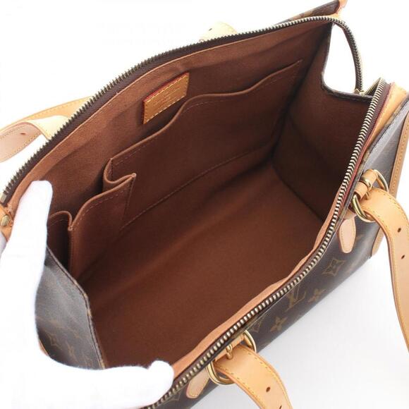 LOUIS VUITTON Brown Monogram Leather Tote Bag - Picture 4 of 10